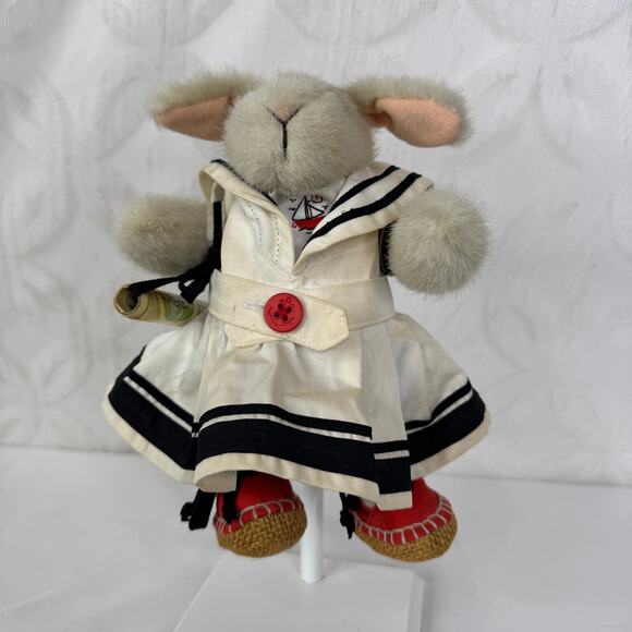 VTG 1990 Hoppy VanderHare All Paws On Deck Sailor Rabbit Muffy With Map - Picture 10 of 10